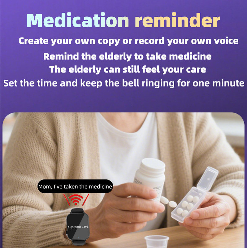 4G Elderly Emergency Smart Bracelet Autism Patients Alzheimer's Dementia Patients Fall Alarm GPS SOS Smart Watch Server Monitor